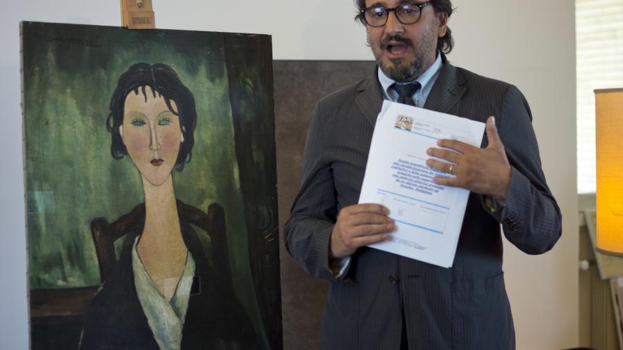 De un basurero a una exposición de arte, una supuesta pintura de Modigliani