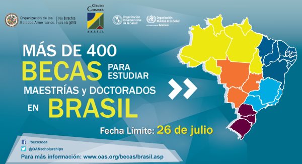 OEA abre período de becas para postgrados en Brasil 