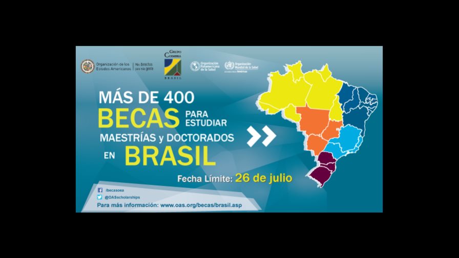 OEA abre período de becas para postgrados en Brasil OEA abre período de becas para postgrados en Brasil
