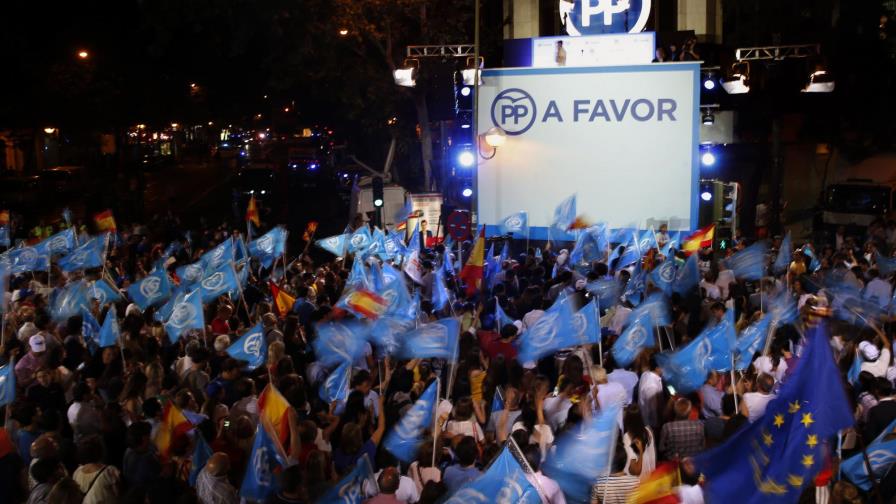 El Partido Popular español logra 136 escaños con el 90% de los votos contados