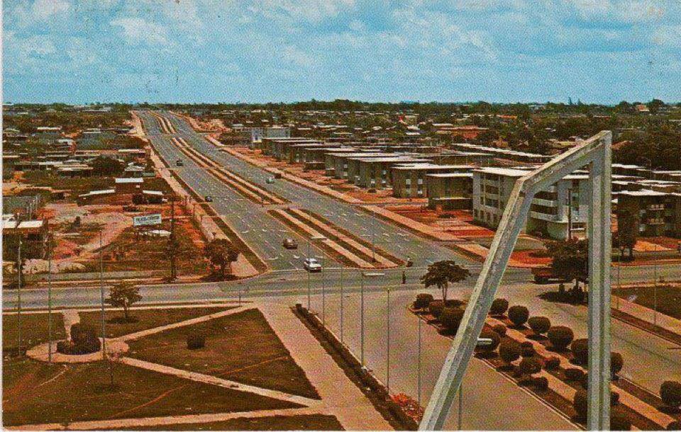 Avenida Jiménez Moya y su entorno en 1972.