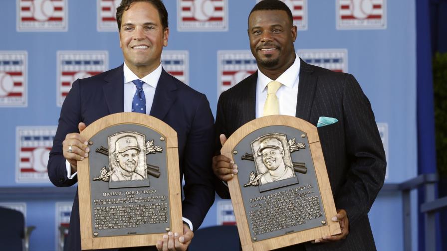 Ken Griffey y Mike Piazza, exaltados al Salón de la Fama Ken Griffey y Mike Piazza, exaltados al Salón de la Fama