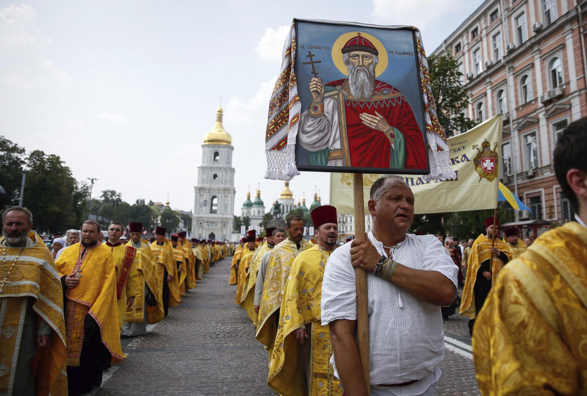 Aniversario de cristianización estado eslavo en Ucrania