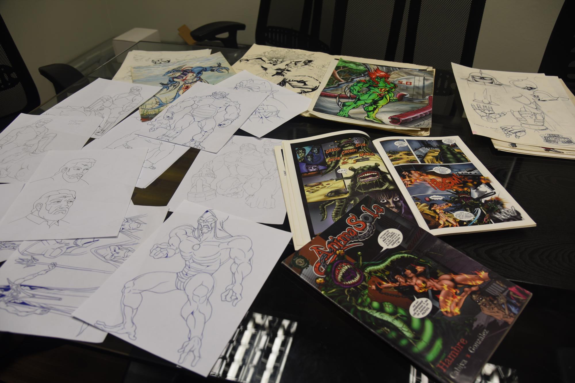 Algunos de los cómics creados por Ramírez.