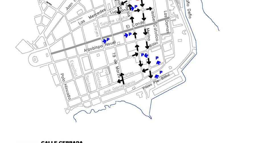 Anuncian cierre temporal de calle Mercedes, entre Meriño y Hostos Anuncian cierre temporal de calle Mercedes, entre Meriño y Hostos