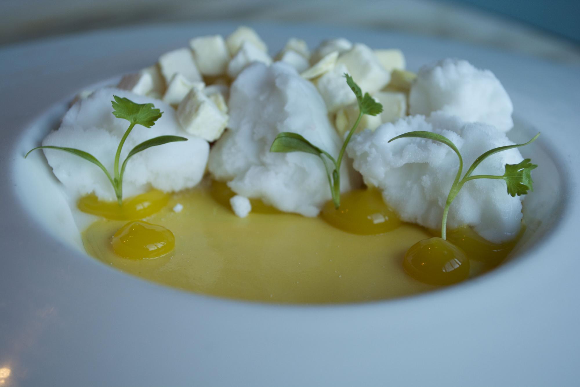 Mango Custard del restaurante Hakassan.  