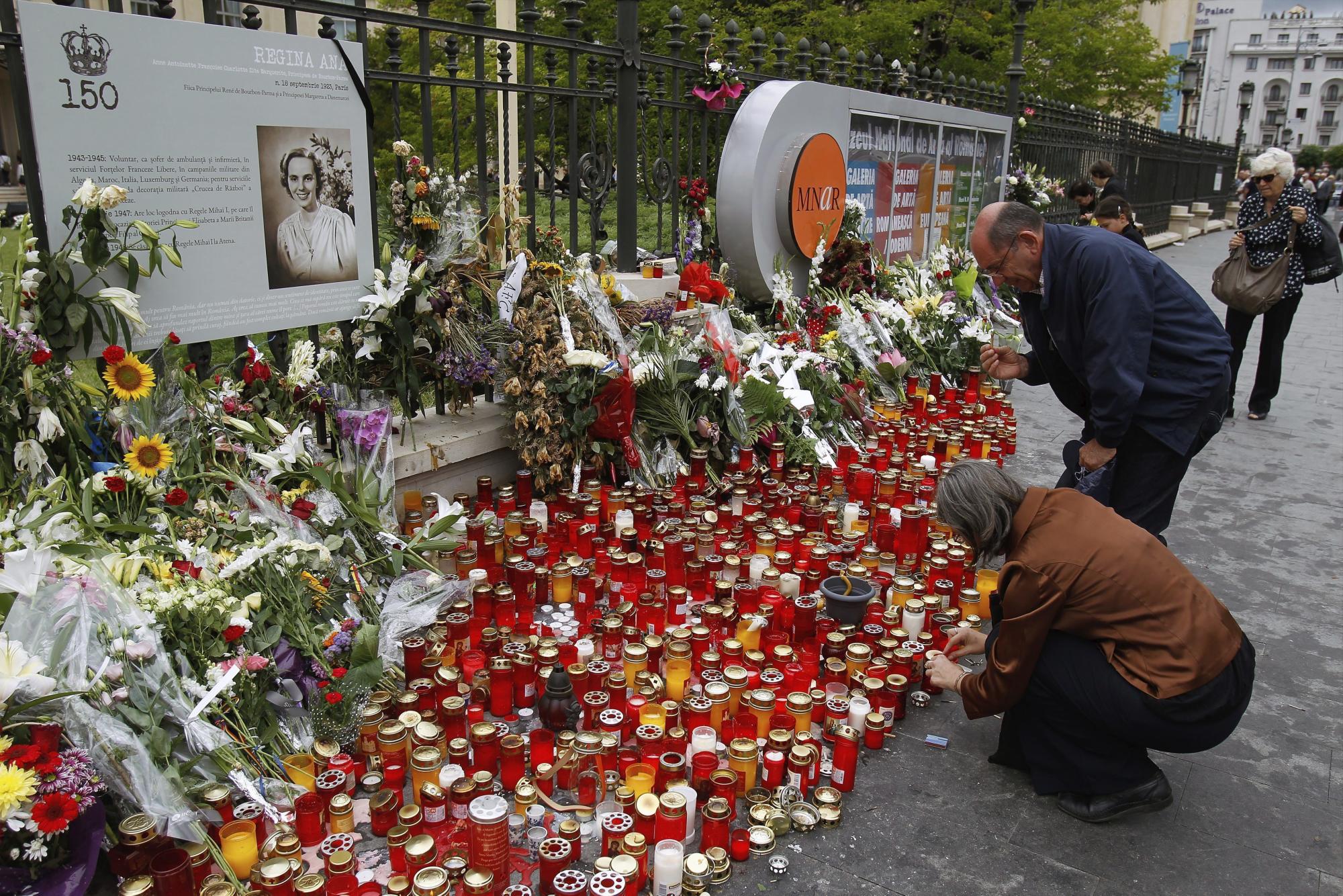 Respetos a la fallecida reina de Rumanía Respetos a la fallecida reina de Rumanía