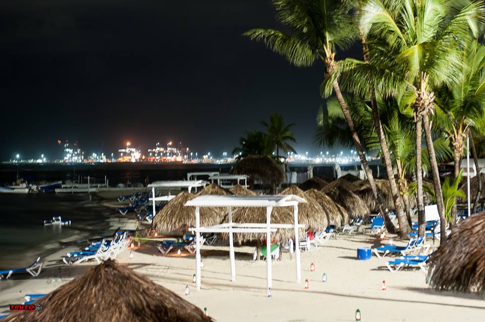 Vista panorámica de la playa.