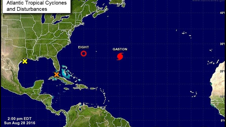 Gastón se fortalece hasta llegar a categoría 2 y se forma una nueva depresión Gastón se fortalece hasta llegar a categoría 2 y se forma una nueva depresión