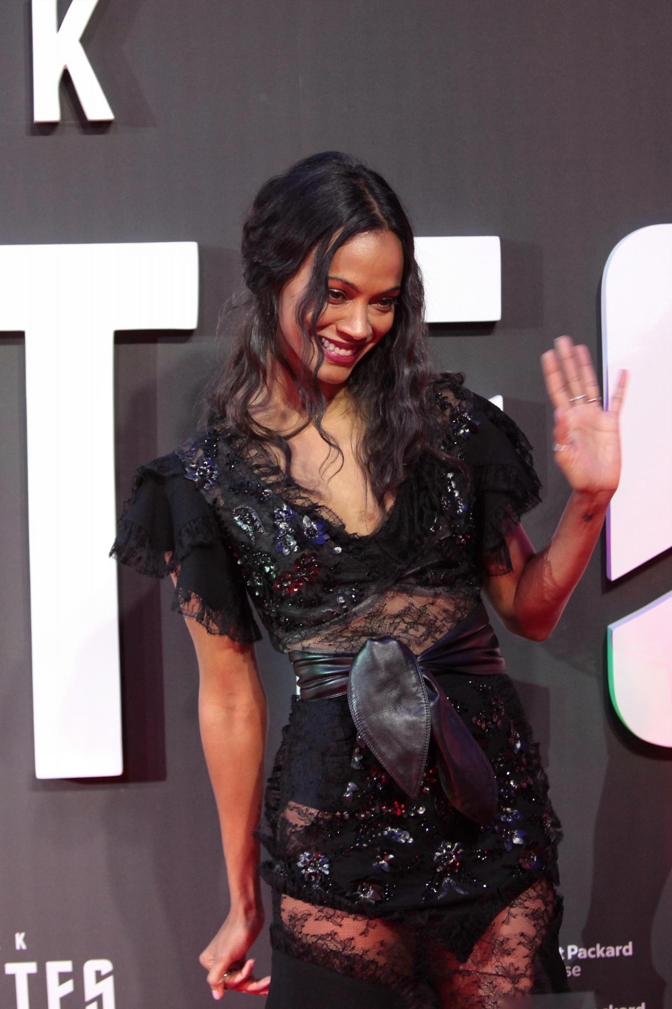 La actriz estadounidense Zoe Saldaña 