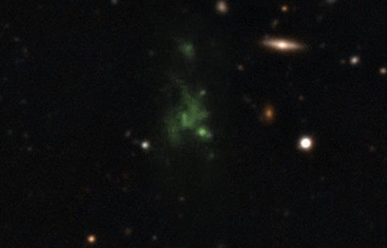 Astrónomos descubren los misterios de una gran mancha espacial Lyman-alfa