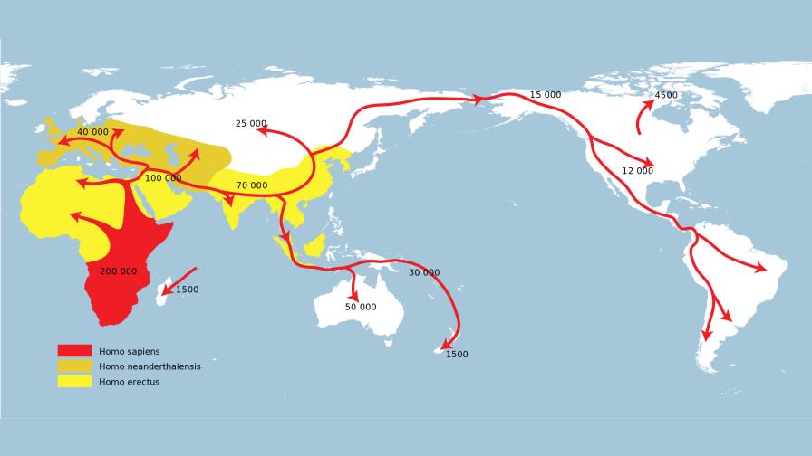 Un cambio climático provocó la salida de humanos de África en cuatro oleadas