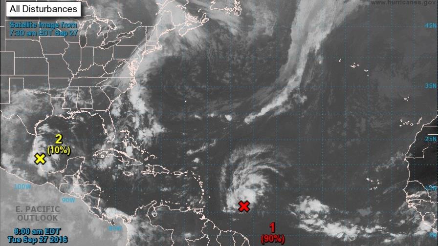 Meteorología vigila onda tropical con 90% de convertirse en depresión esta noche