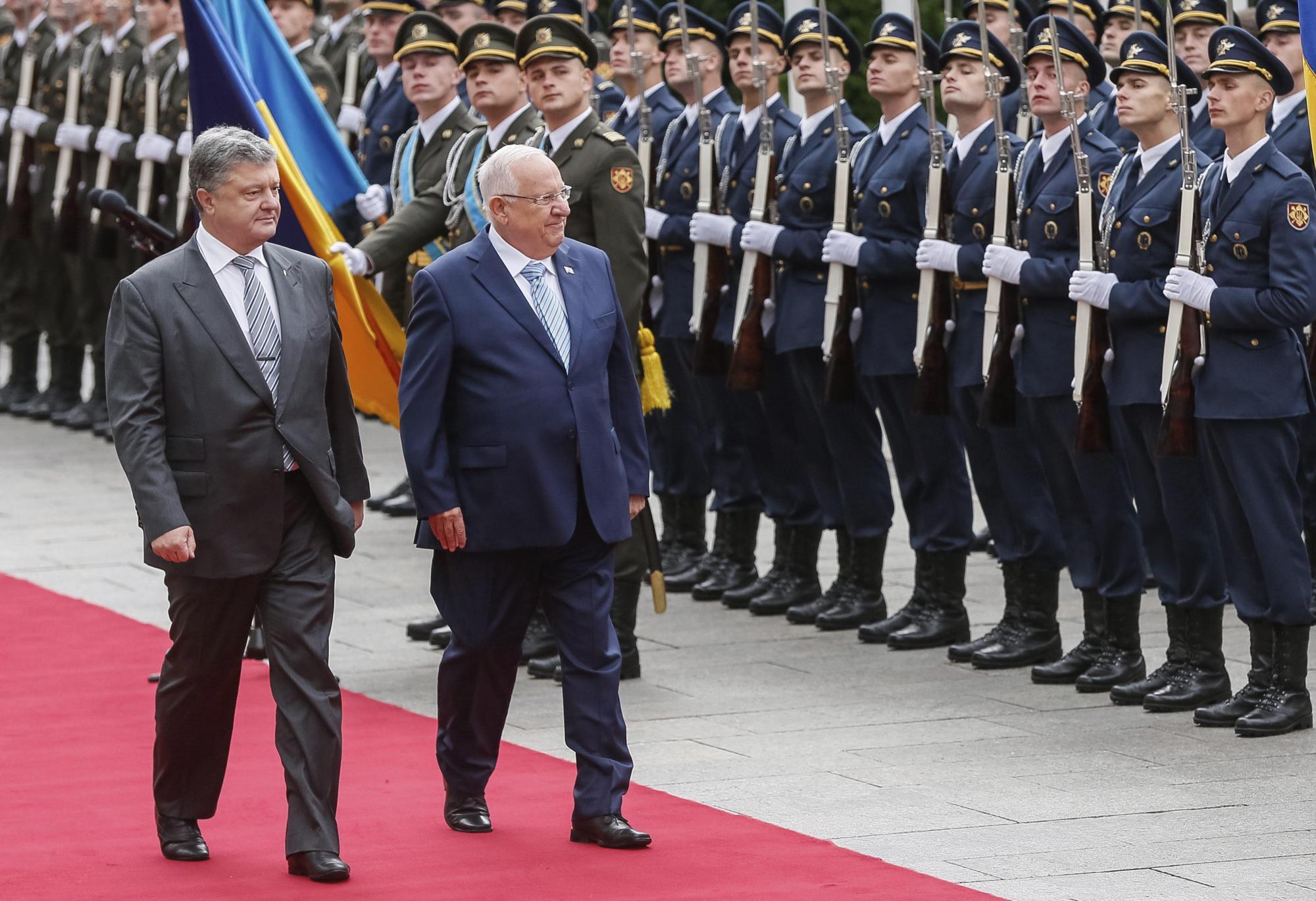 Presidente de Israel visita Ucrania