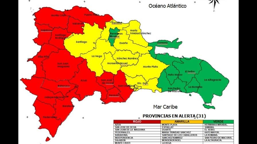 Casi todo el país en alerta por huracán cuyos efectos se sentirían en condiciones de tormenta