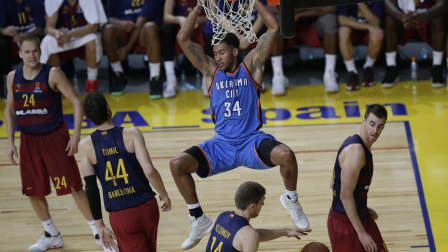 Thunder vence al Barcelona, su  primera victoria sin Durant 