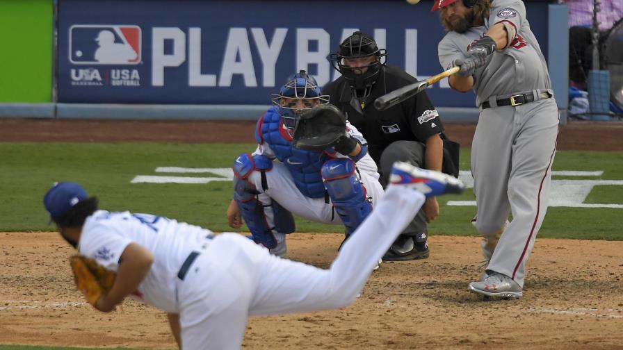 Washington derrota a Dodgers y toma ventaja 2-1 en la serie divisional de la Liga Nacional 