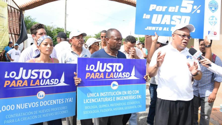 Profesores de la UASD anuncian nuevos paros a partir de este miércoles