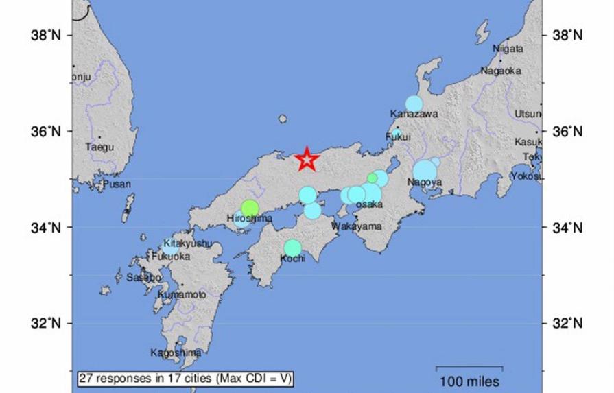 Un terremoto de 6,6 grados sacude el oeste de Japón sin alerta de tsunami 