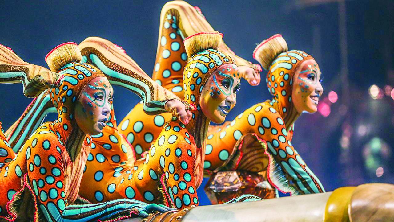 Las acrobacias no faltan en este espectáculo internacional. 