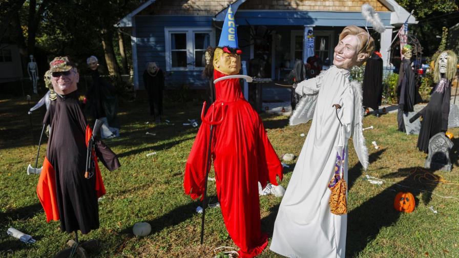 Las mil muecas de Trump, garantía de éxito en Halloween
