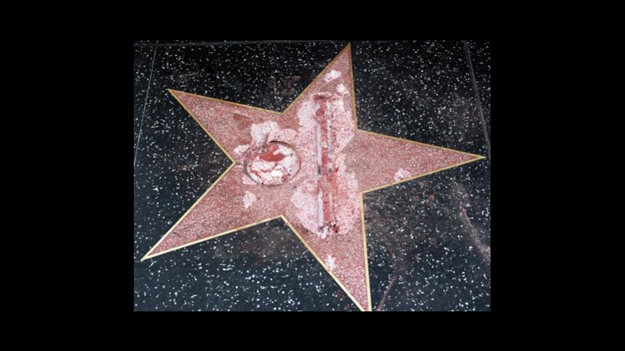 Arrestan sospechoso de vandalizar la estrella de Trump 