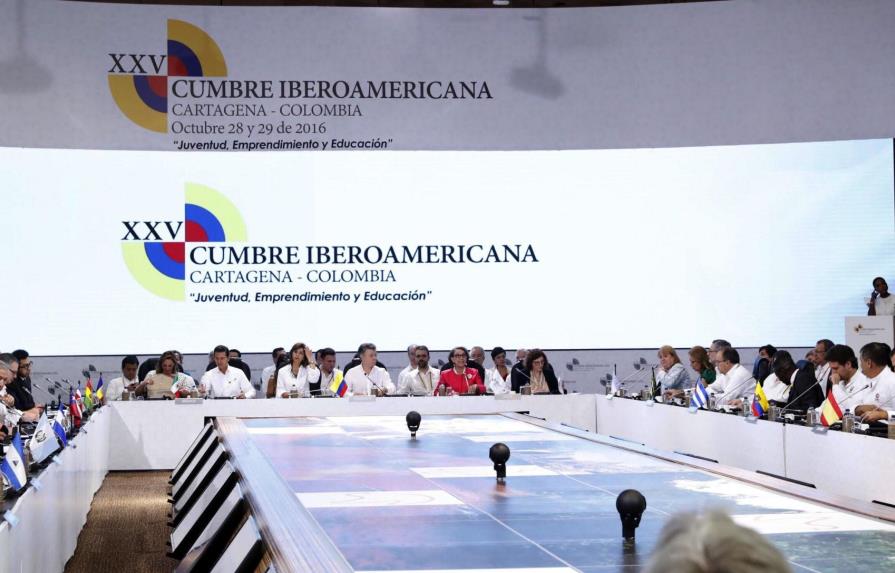 Comienza reunión de presidentes de la XXV Cumbre Iberoamericana en Cartagena 