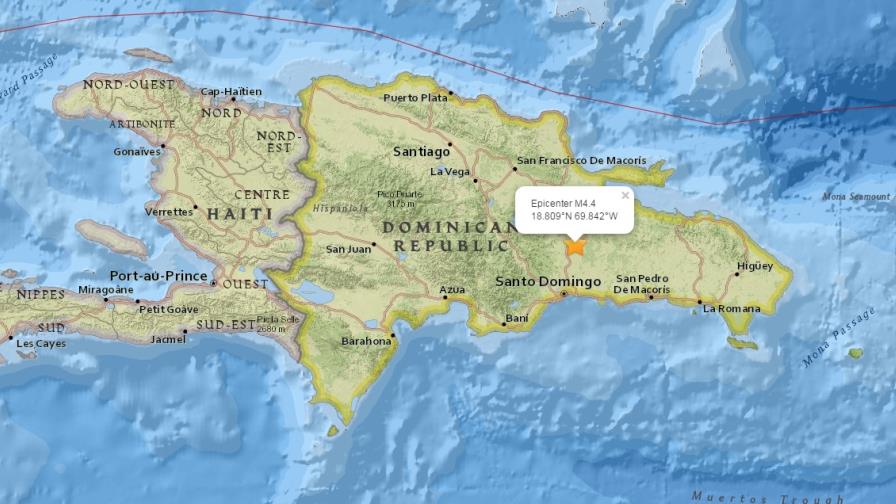 Temblor de 4.4 se registra en Monte Plata Temblor de 4.4 se registra en Monte Plata