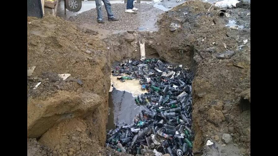 Lluvias dañan redes del alcantarillado en municipio Tamboril