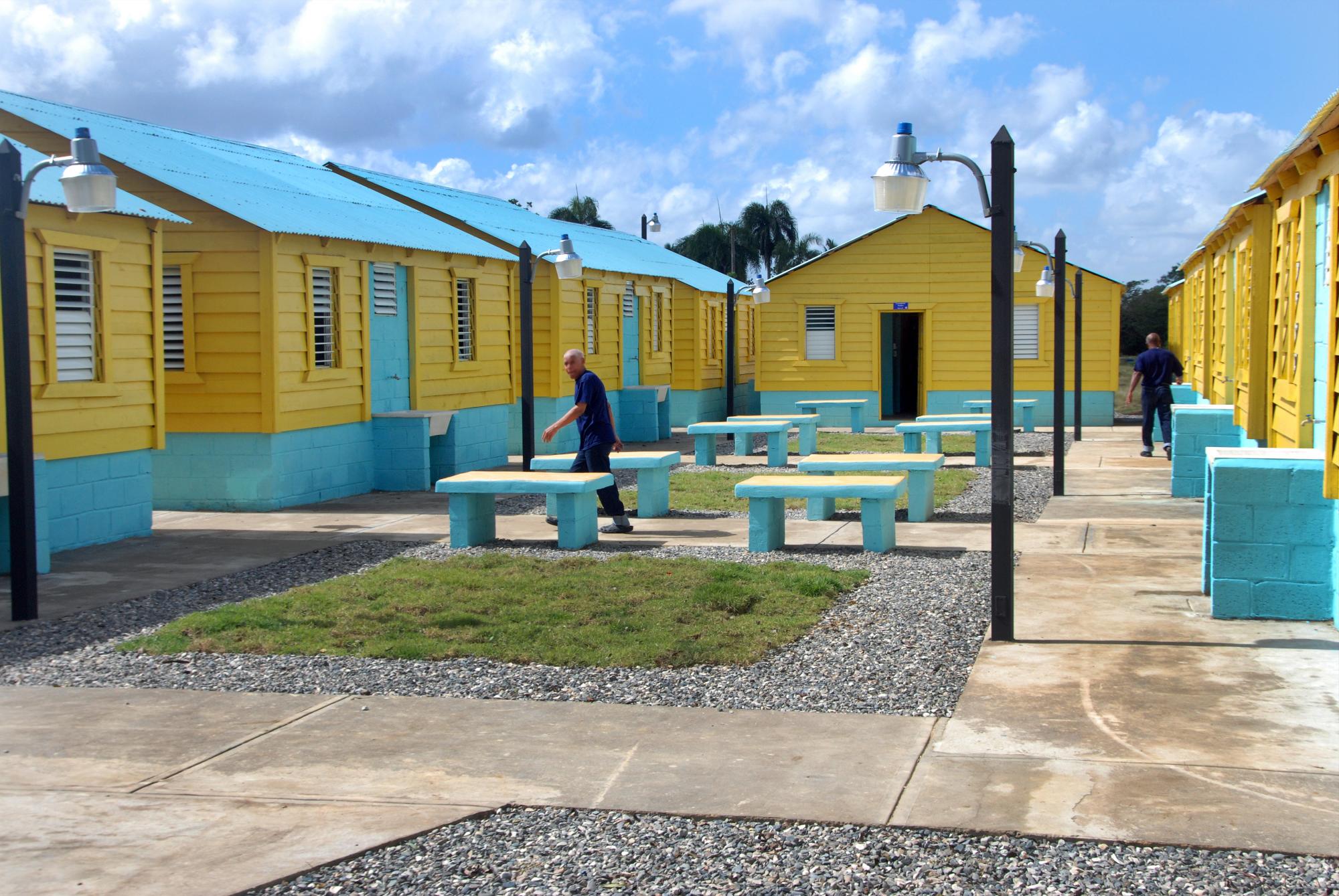 Las casas donde pernoctan los privados de libertad en una imagen de 2015.