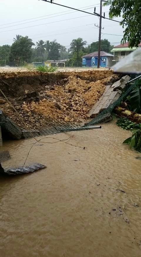 Las lluvias han causado derrumbes en algunos puntos de Puerto Plata