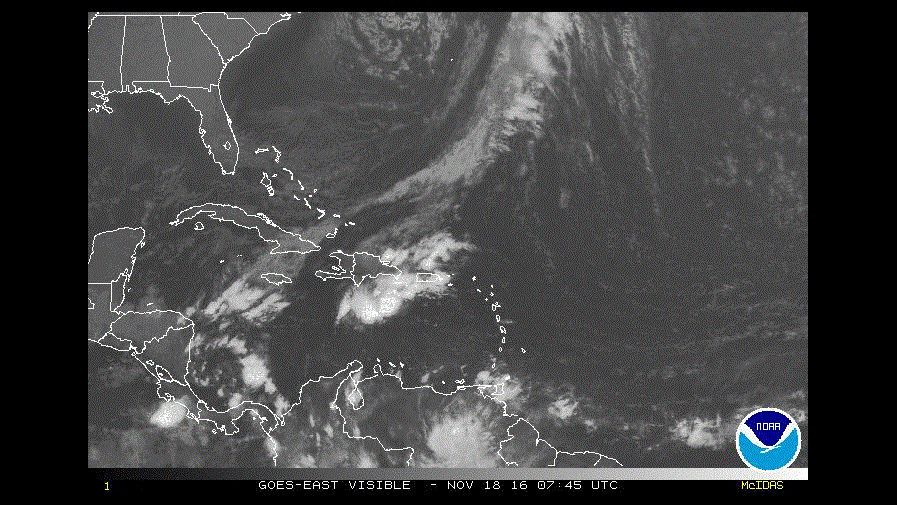 Sistema frontal y vaguada causan aguaceros que seguirán durante el fin de semana