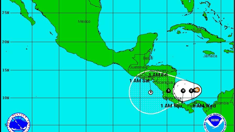 Se forma la decimosexta depresión tropical al suroeste del Caribe