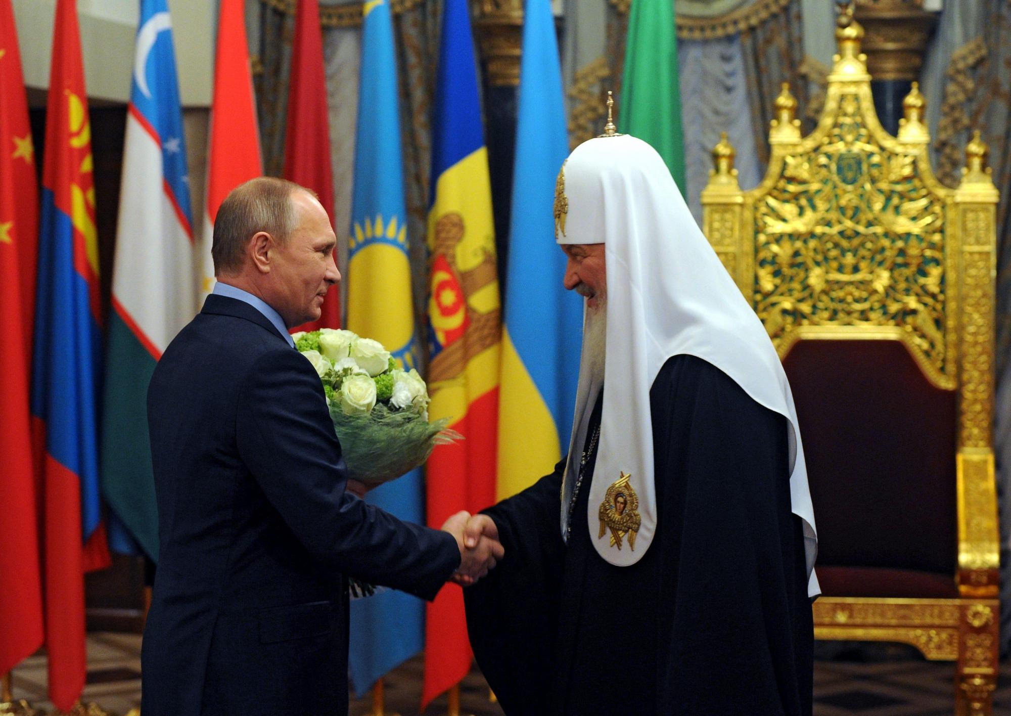 Putin felicita a patriarca ruso por su cumpleaños