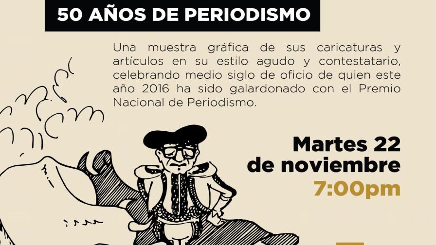 Inaugurarán exposición “Huchi Lora: 50 años de periodismo”