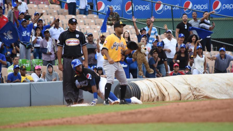 El Licey, con hit de Jorge Bonifacio en el 9no., derrota 3x2 a las Águilas Cibaeñas