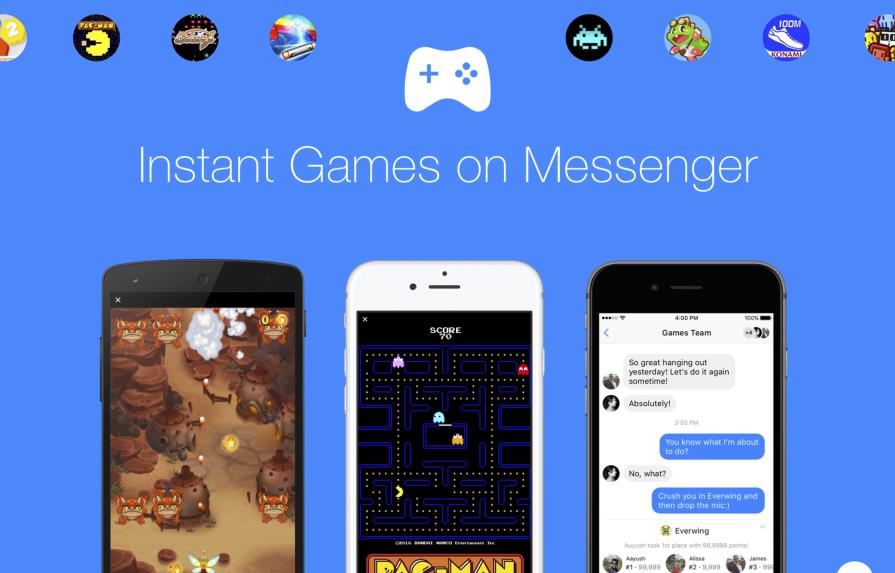 Facebook agrega juegos gratuitos a su Messenger 