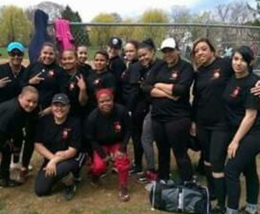El equipo de Pennsylvania donde Natasha se mantenía activa jugando sóftbol