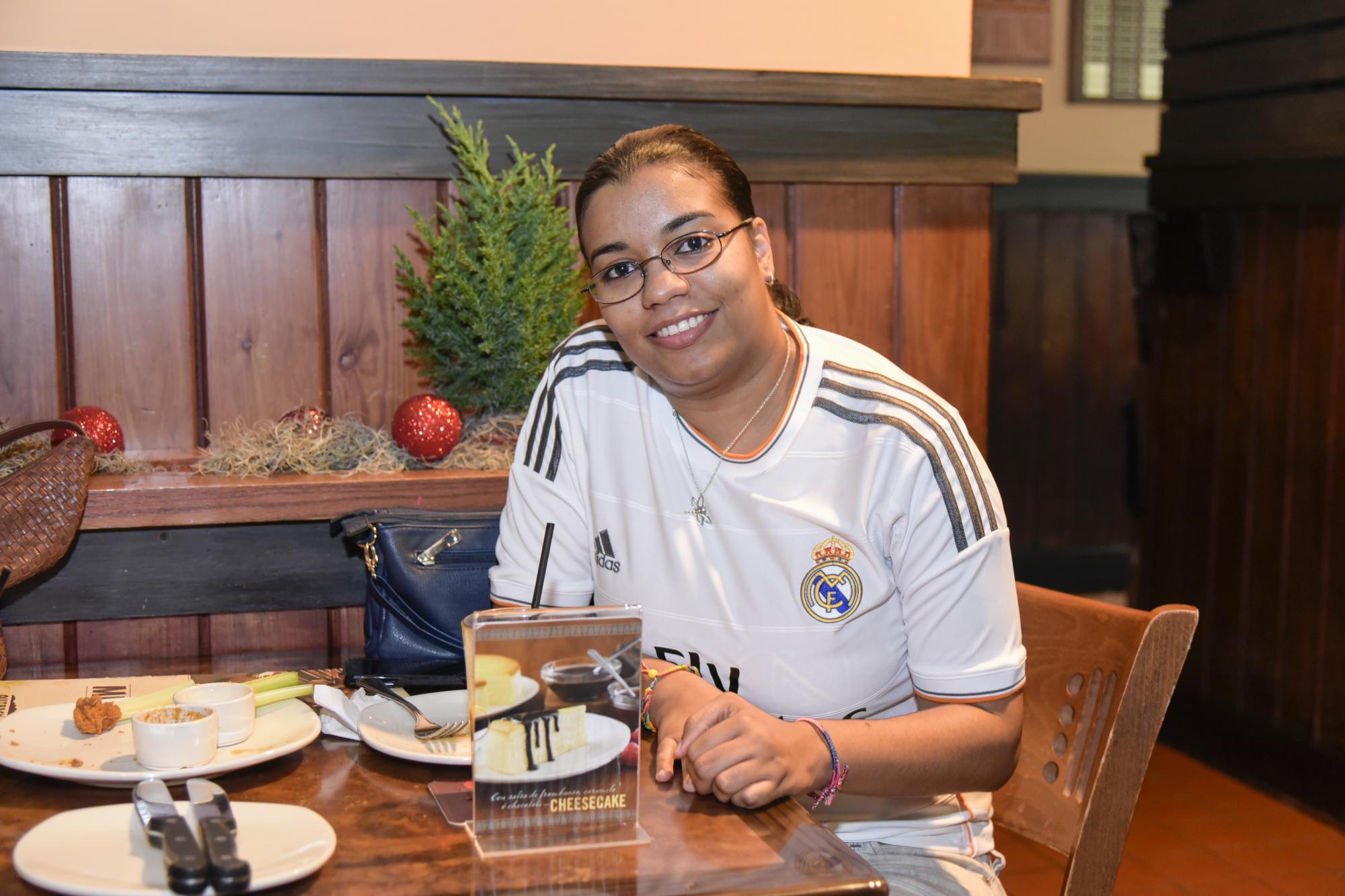 Carolina Báez es fanática del Real Madrid desde hace más de 10 años.