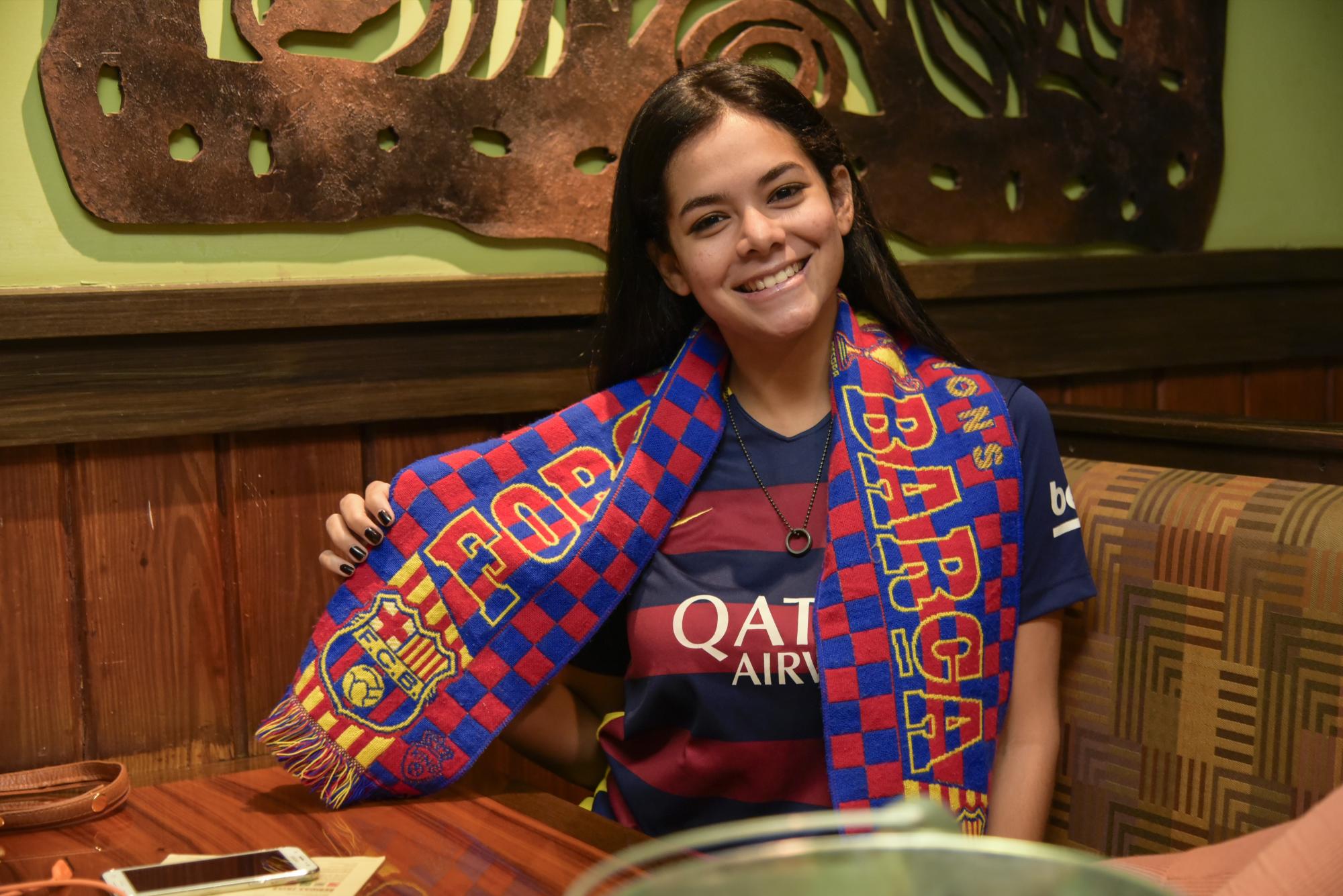 Los padres de Nicole Suárez son españoles y le trasmitieron su amor hacia el Barcelona. 