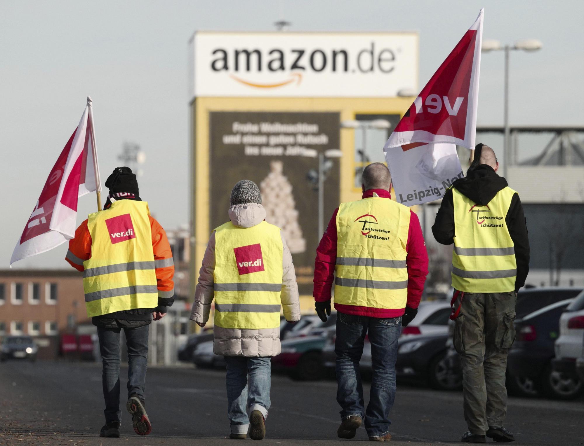 Protesta contra Amazon en Alemania