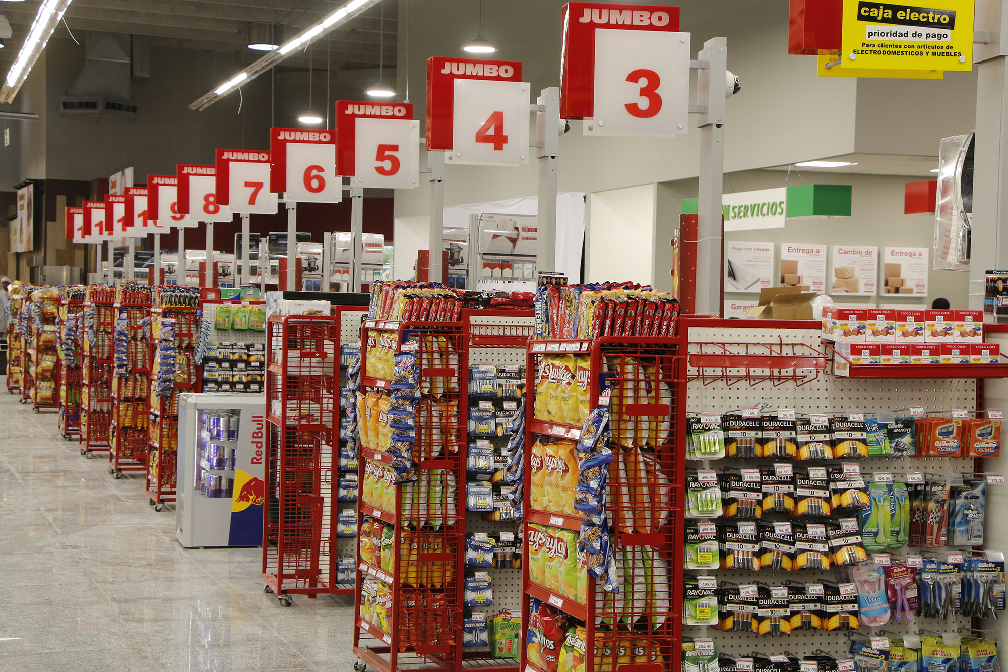 Un área del interior de la tienda