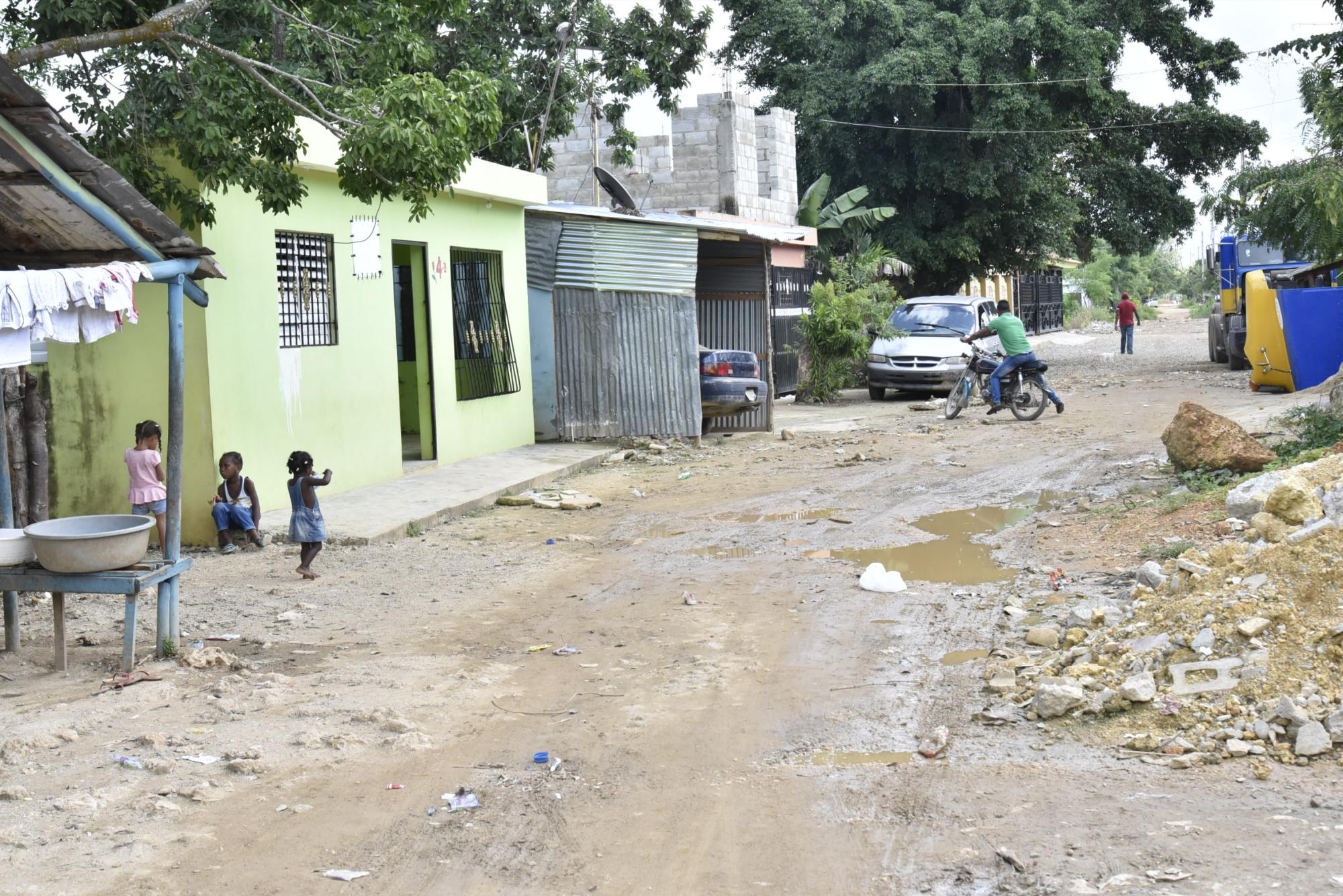 Calle Pantera en Brisas del Este, barrio donde viven Margarita y su familia.