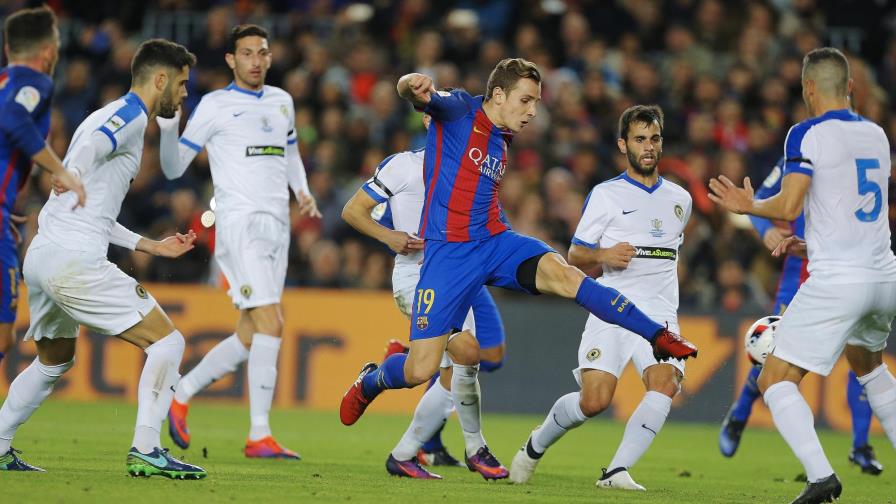 Turan guía a Barça a octavos de Copa del Rey en ausencia de la ‘MSN’ (7-0)