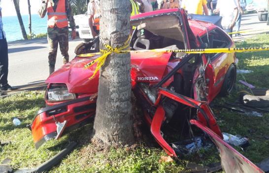 Dos heridos de gravedad en accidente de tránsito en Las Américas 