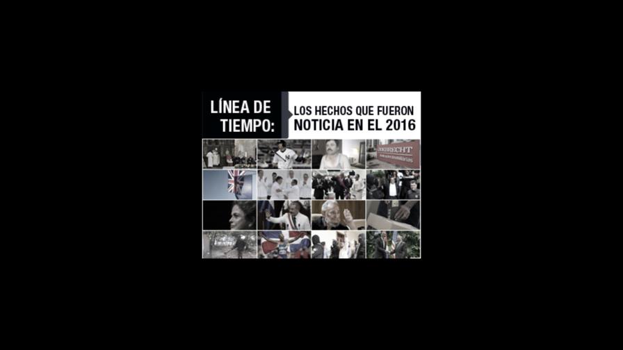 Línea de tiempo: Los hechos que fueron noticia en el 2016 Línea de tiempo: Los hechos que fueron noticia en el 2016