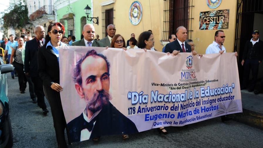Educación celebra Día Nacional de la Educación y el 178 aniversario del natalicio de Eugenio María de Hostos 