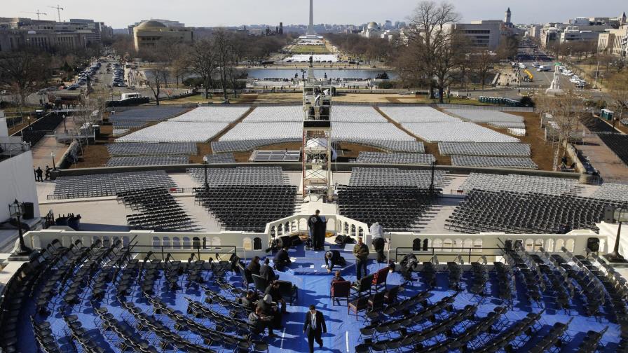 Realizan ensayo de indumentarias de juramentación de Trump