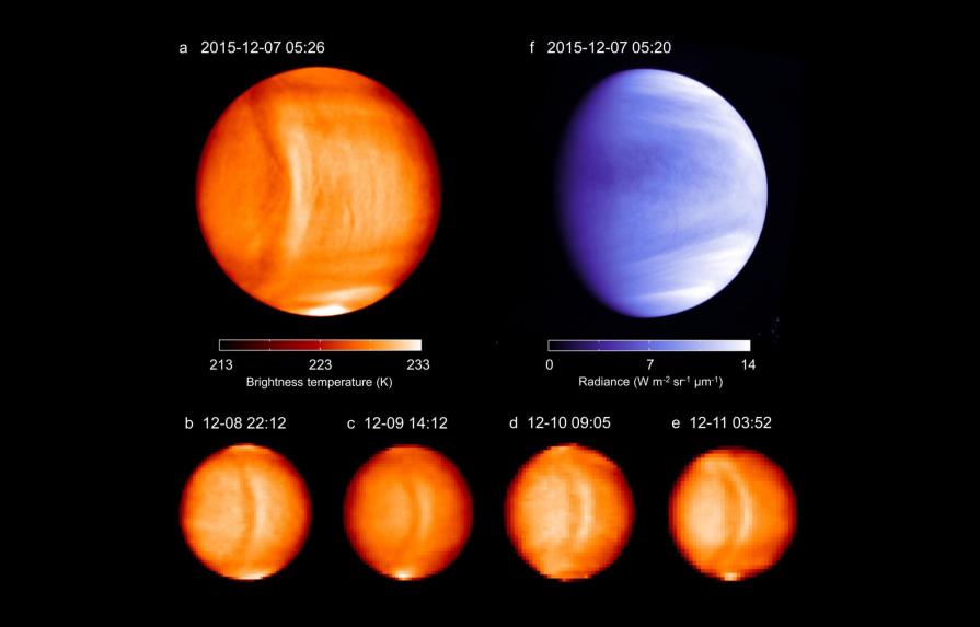 Detectan una posible onda gravitatoria en la atmósfera de Venus