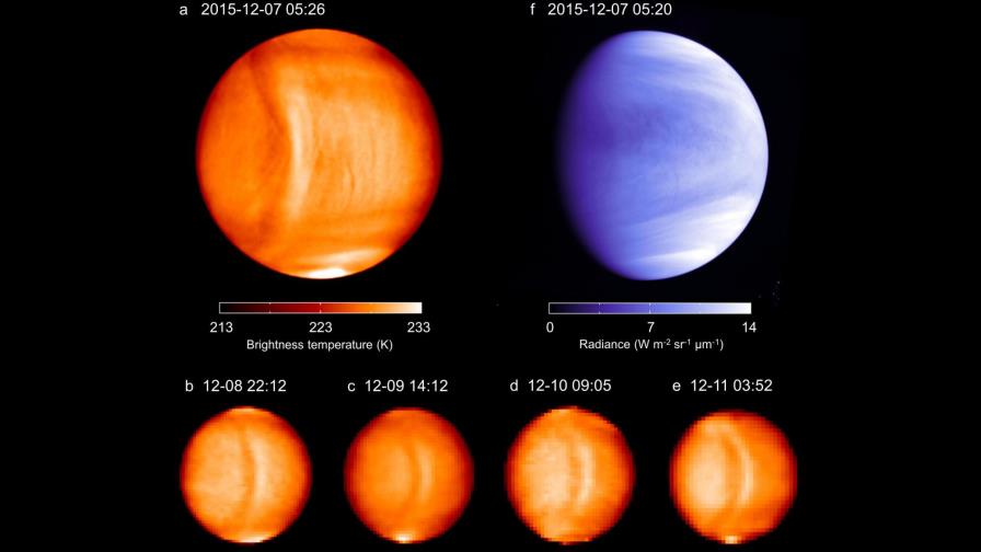 Detectan una posible onda gravitatoria en la atmósfera de Venus